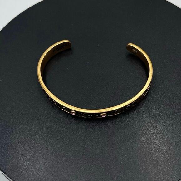 Alex and Ani Because I Love You Love Love Rafaelian Rose Gold Cuff Bracelet - Picture 2 of 10